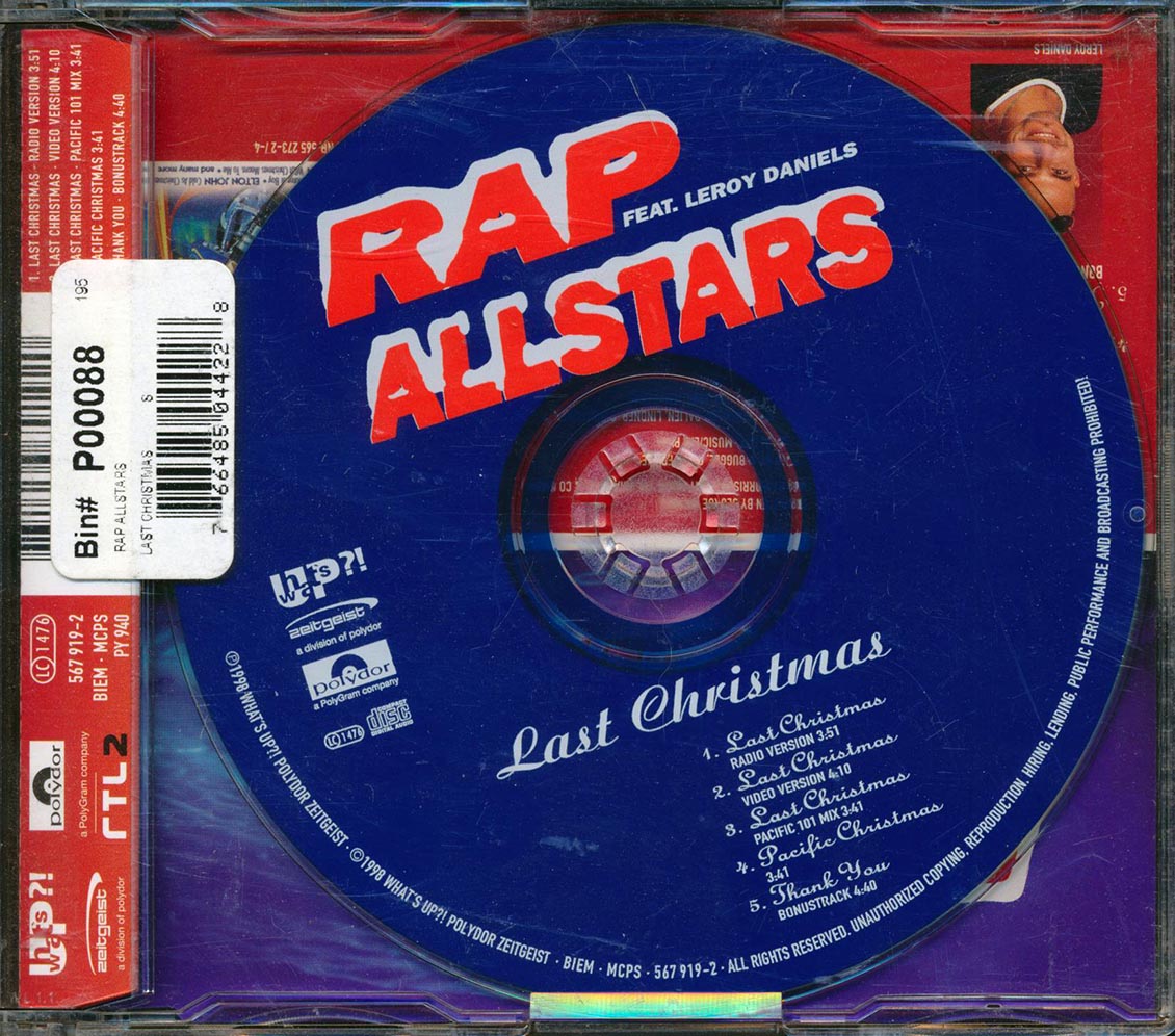 Rap All Stars, Leroy Daniels - Last Christmas - CD, CD
