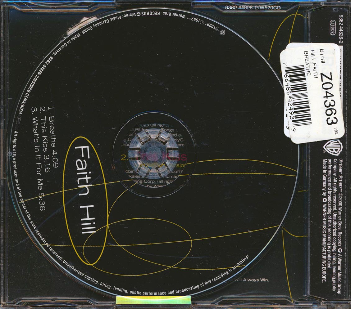 Faith Hill - Breathe - CD, CD