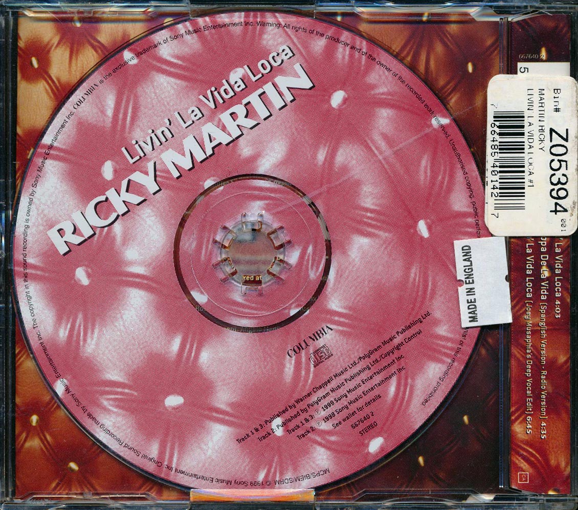 Ricky Martin - Livin' La Vida Loca - CD, CD