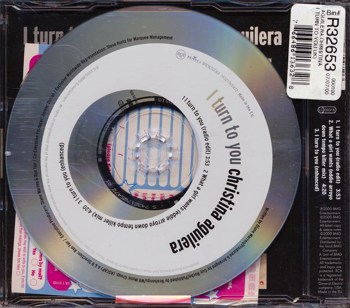 Christina Aguilera - I Turn To You - CD, CD