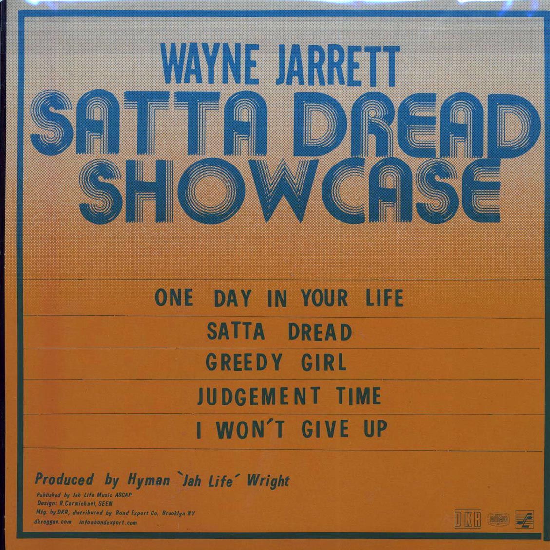 Wayne Jarrett - Satta Dread Showcase - Vinyl LP, LP