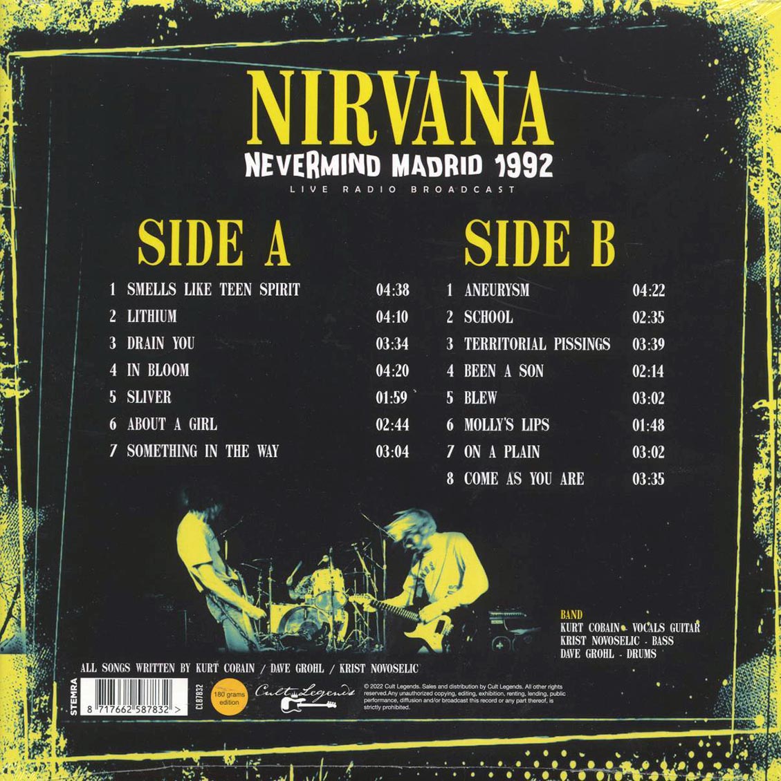 Nirvana - Nevermind Madrid 1992 - Vinyl LP, LP