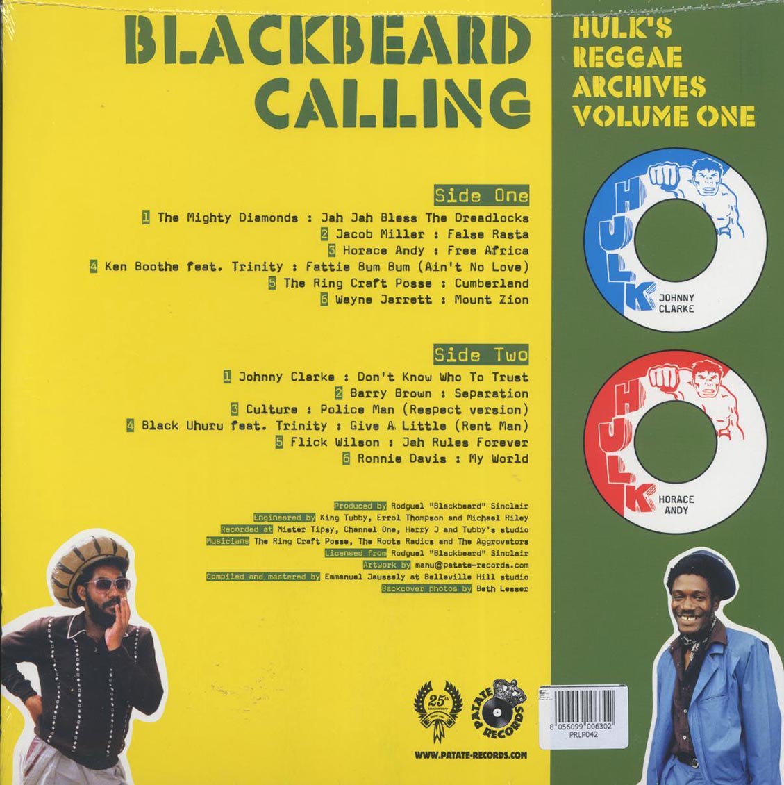 Jacob Miller, Horade Andy, Ken Boothe, Wayne Jarrett, Culture, Etc. - Blackbeard Calling: Hulk's Reggae Archives Volume 1 - Vinyl LP, LP