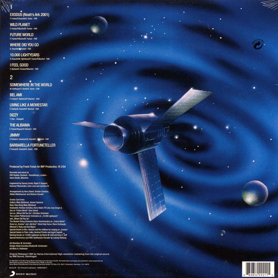 Boney M - Ten Thousand Lightyears (remastered) - Vinyl LP, LP