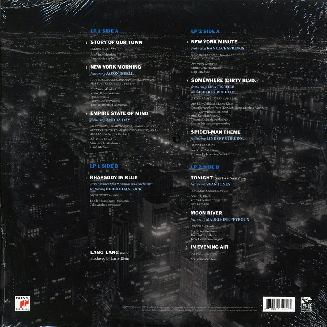 Lang Lang - New York Rhapsody (2xLP) (180g) (audiophile) - Vinyl LP, LP