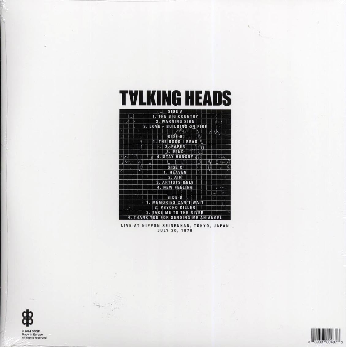 Talking Heads - Live At Nippon Seinenkan, Tokyo, Japan, July 20, 1979 (2xLP) - Vinyl LP, LP