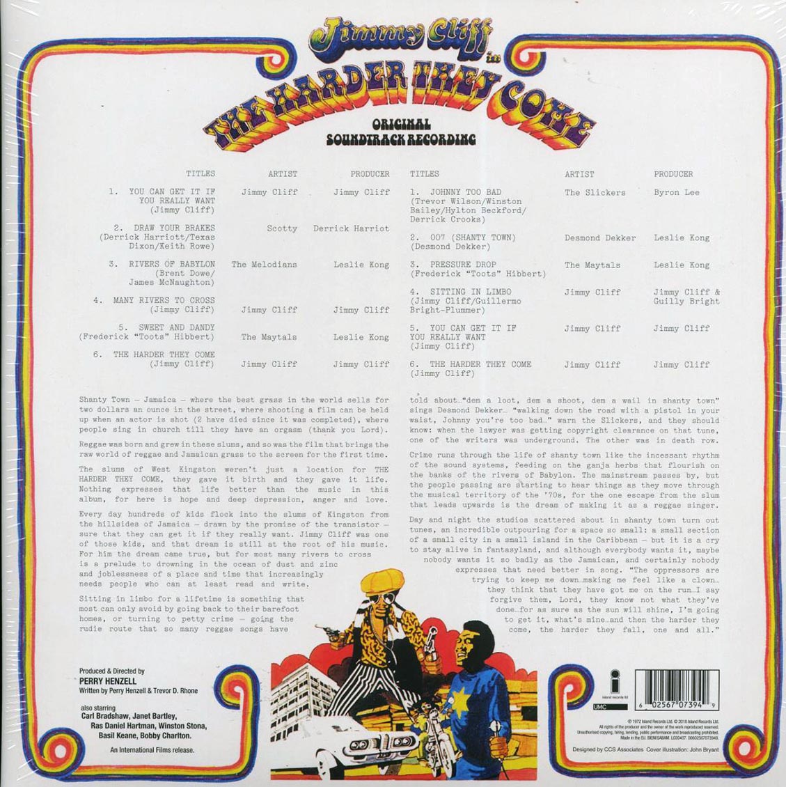 Jimmy Cliff, Toots & The Maytals, Desmond Dekker, Etc. - The Harder They Come: Original Soundtrack Recording (180g) - Vinyl LP, LP