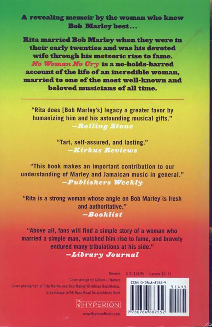 Book - Rita Marley, Hettie Jones - No Woman No Cry: My Life With Bob Marley - BK, BK