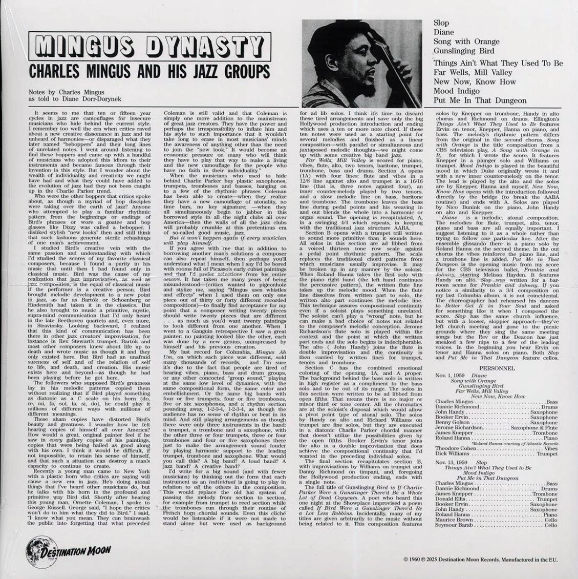 Charles Mingus & His Jazz Groups - Mingus Dynasty (ltd. 500 copies made) (clear vinyl) - Vinyl LP, LP