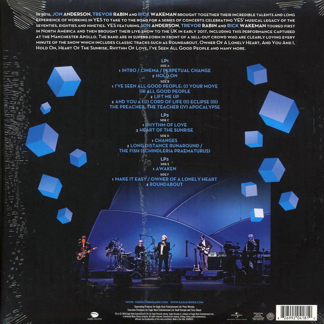 Yes - Live At The Apollo: 50th Anniversary (ltd. ed.) (3xLP) (180g) (orange vinyl) - Vinyl LP, LP