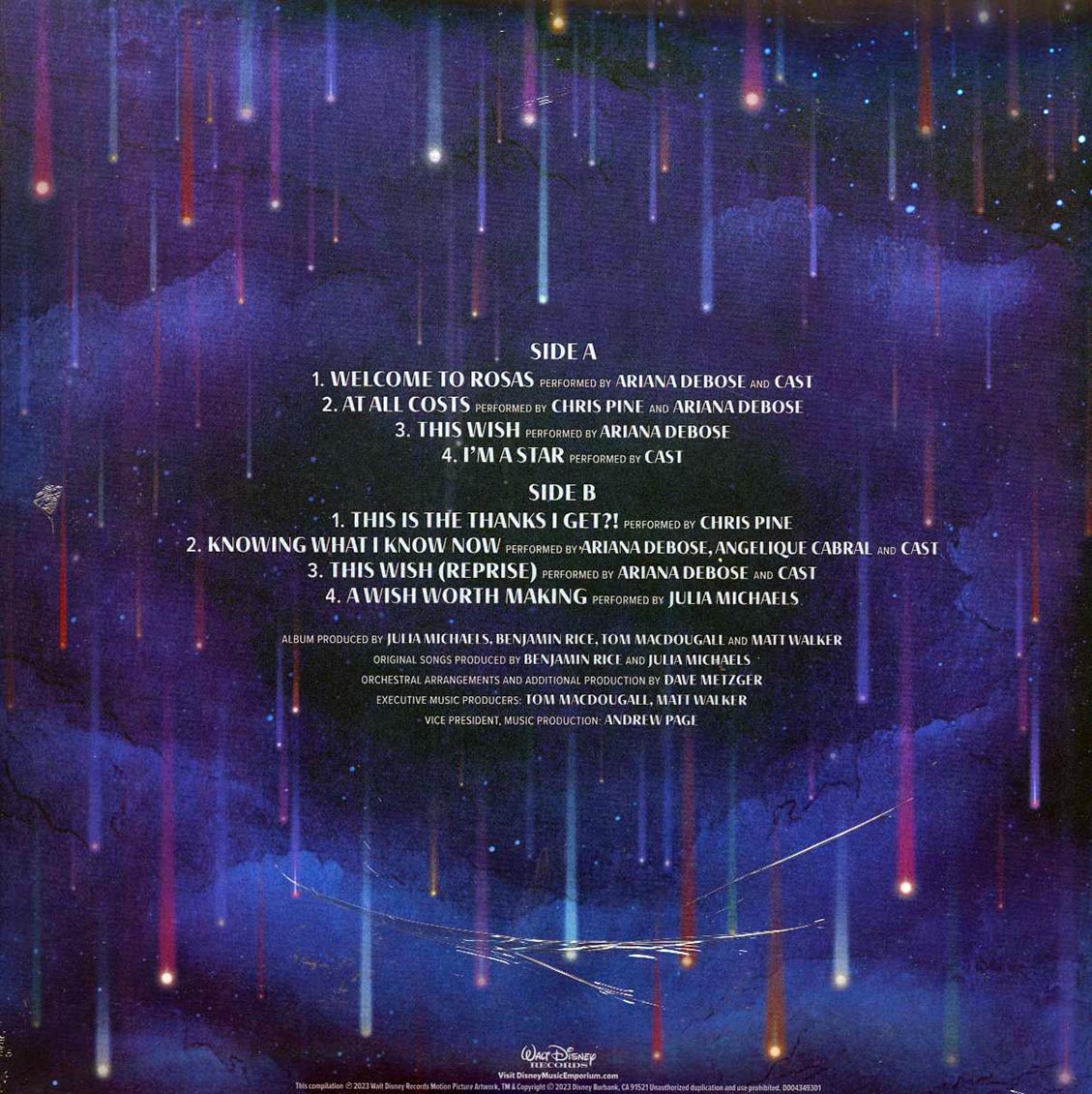 Ariana Debose, Chris Pine, Angelique Cabral, Julia Michaels - Wish: Original Motion Picture Soundtrack (180g) - Vinyl LP, LP