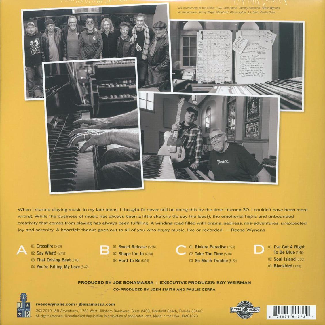 Reese Wynans & Friends - Sweet Release (2xLP) (180g) - Vinyl LP, LP