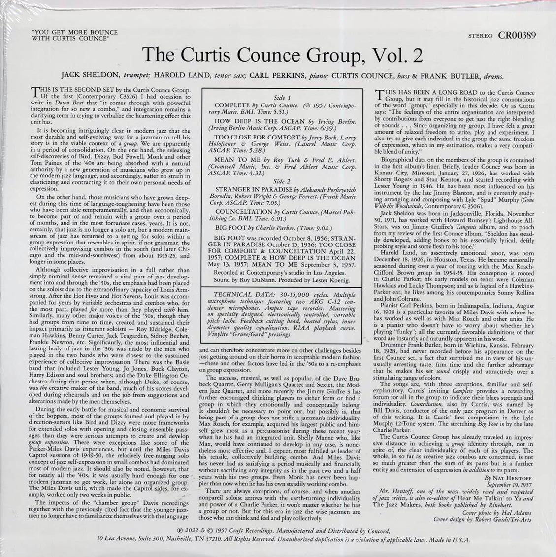 The Curtis Counce Group - You Get More Bounce With Curtis Counce! (180g) - Vinyl LP, LP