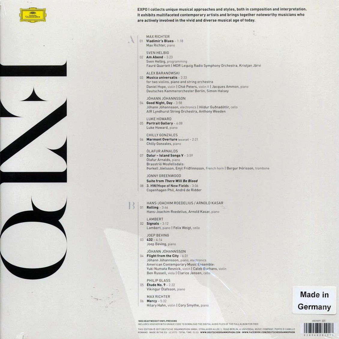 Max Richter, Sven Helbig, Luke Howard, Etc. - Expo 1 (180g) - Vinyl LP, LP