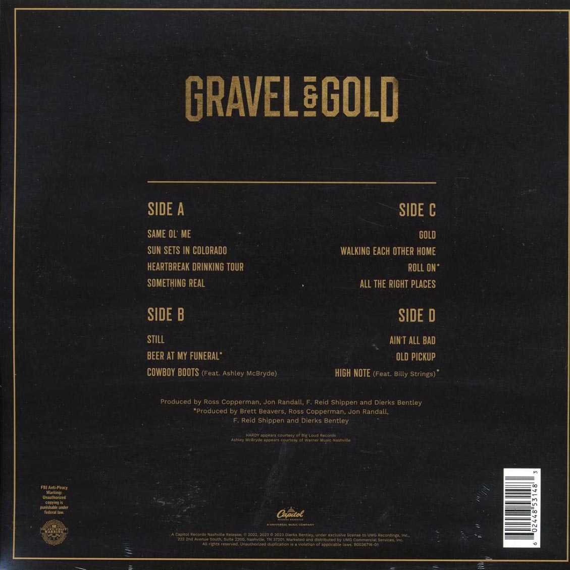Dierks Bentley - Gravel & Gold (2xLP) - Vinyl LP, LP
