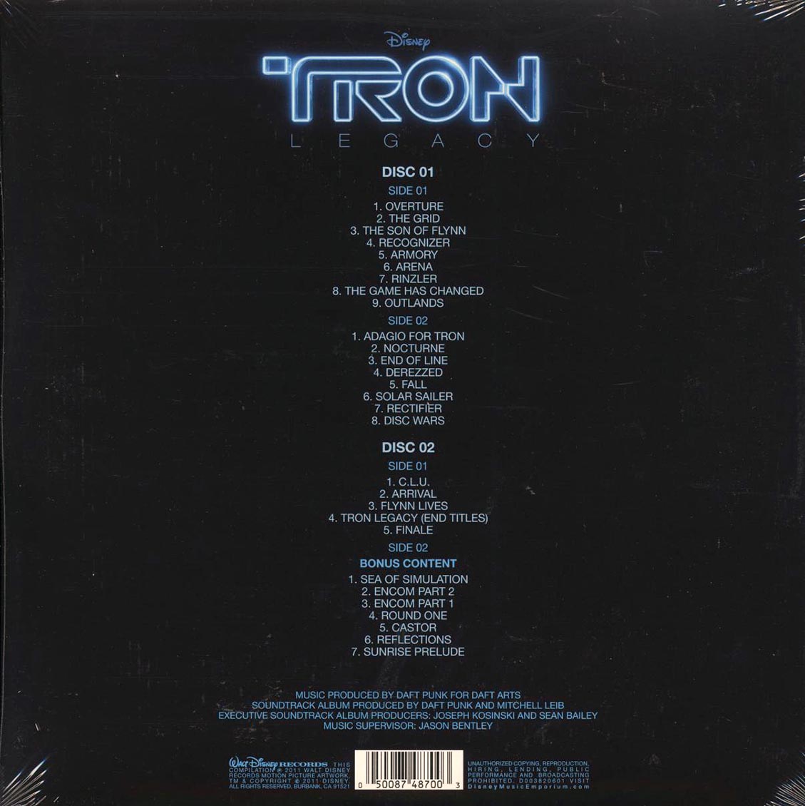 Daft Punk - Tron Legacy: Original Motion Picture Soundtrack (ltd. ed.) (2xLP) (blue/clear vinyl) - Vinyl LP, LP