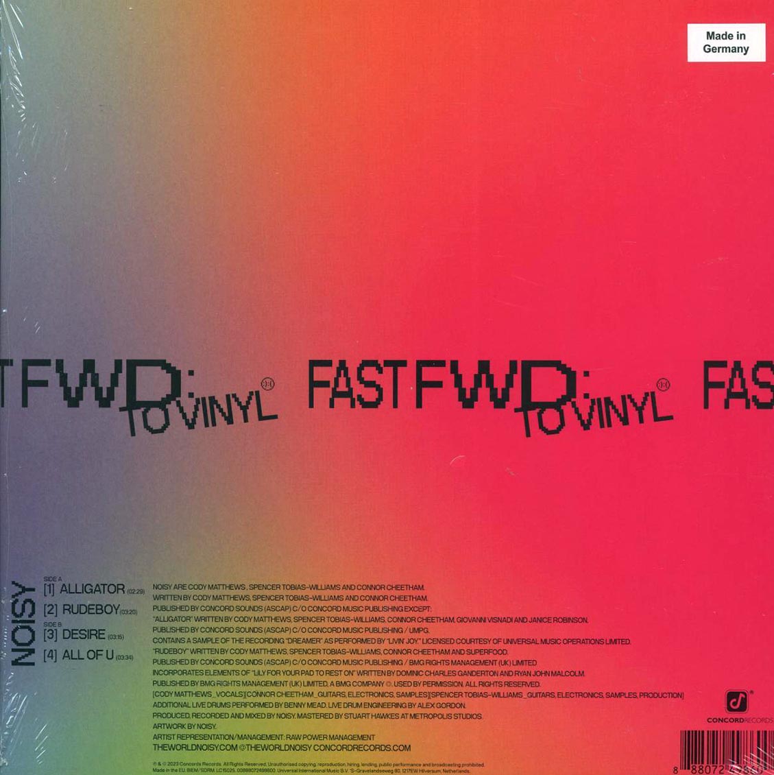 Noisy - Fast Fwd: To Vinyl (RSD 2023) (ltd. ed.) (clear vinyl) - Vinyl LP, LP