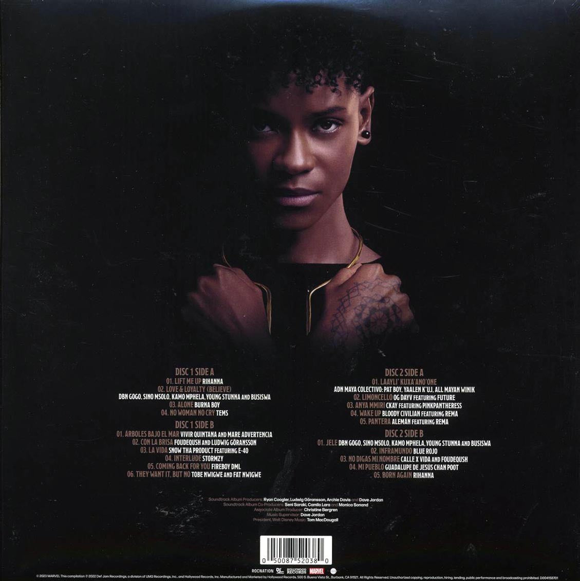Rihanna, Burna Boy, Tems, Future, Etc. - Music From And Inspired By Black Panther: Wakanda Forever (2xLP) (translucent tan vinyl) - Vinyl LP, LP