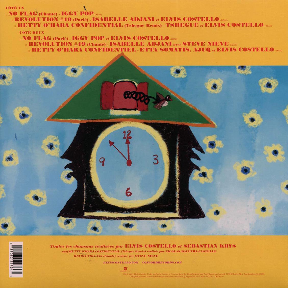 Elvis Costello Et Steve Nieve - La Face De Pendule A Coucou (Reimaging Of Hey Clockface In A French Style) (ltd. ed.) (neon coral vinyl) - Vinyl LP, LP