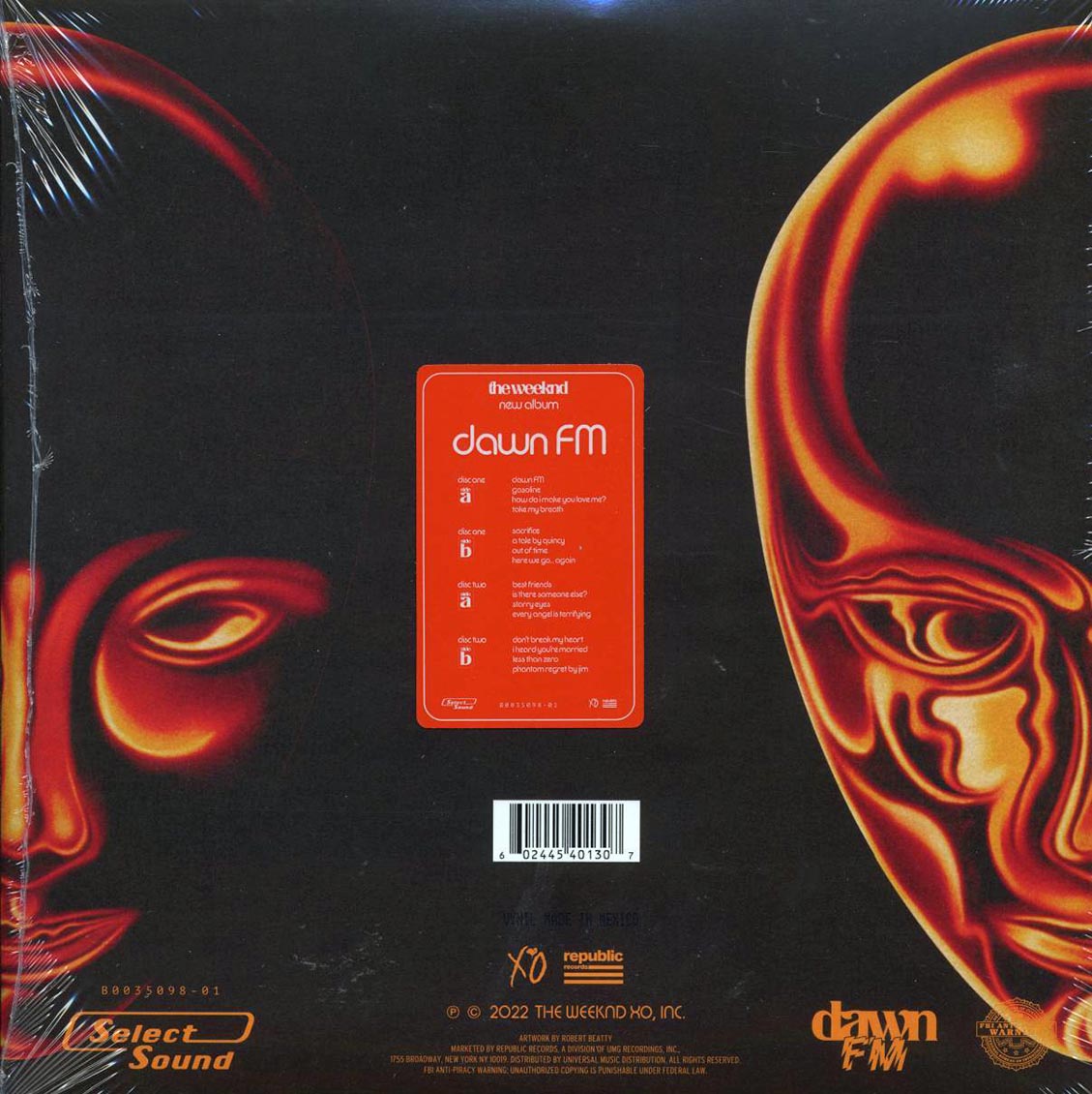 The Weeknd - Dawn FM (Weeknd Web Store Exclusive Version) (ltd. ed.) (2xLP) - Vinyl LP, LP