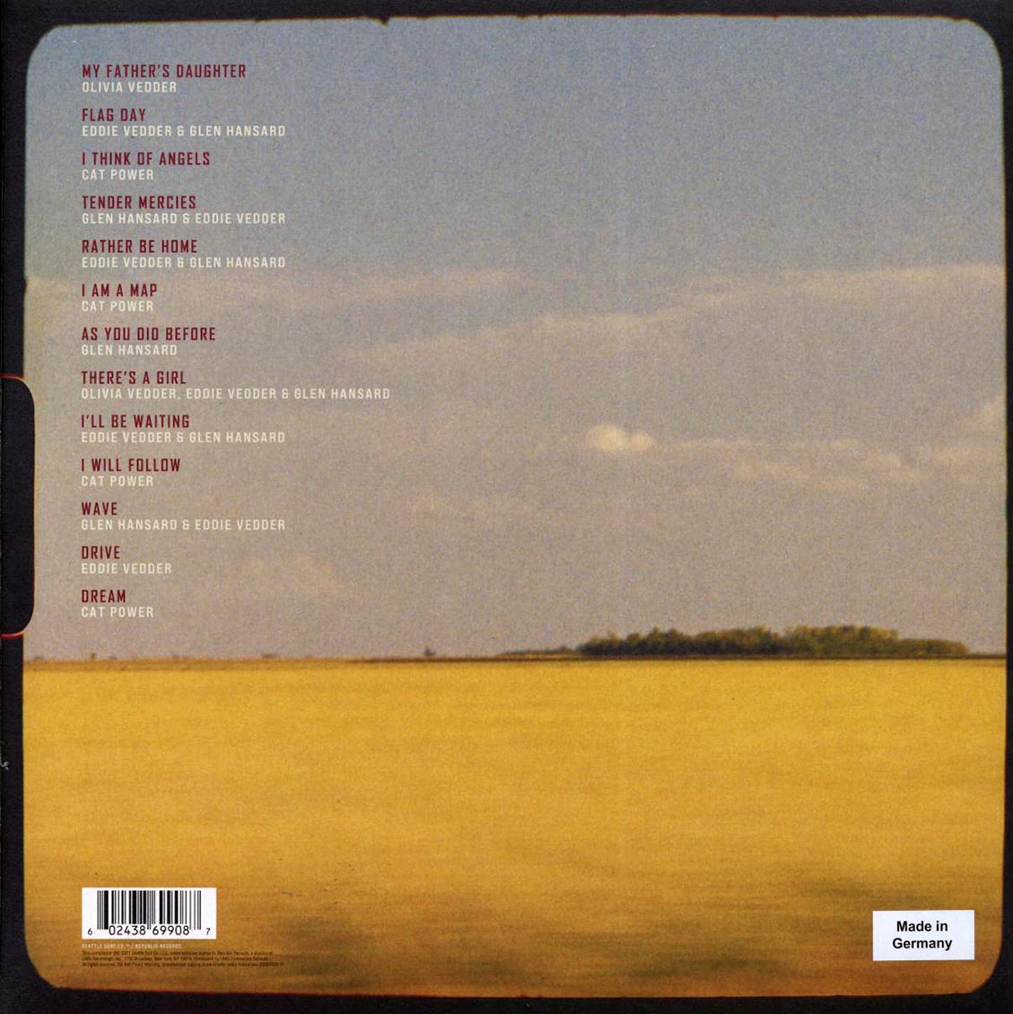 Eddie Vedder, Glen Hansard, Cat Power, Olivia Vedder - Flag Day: Original Soundtrack - Vinyl LP, LP