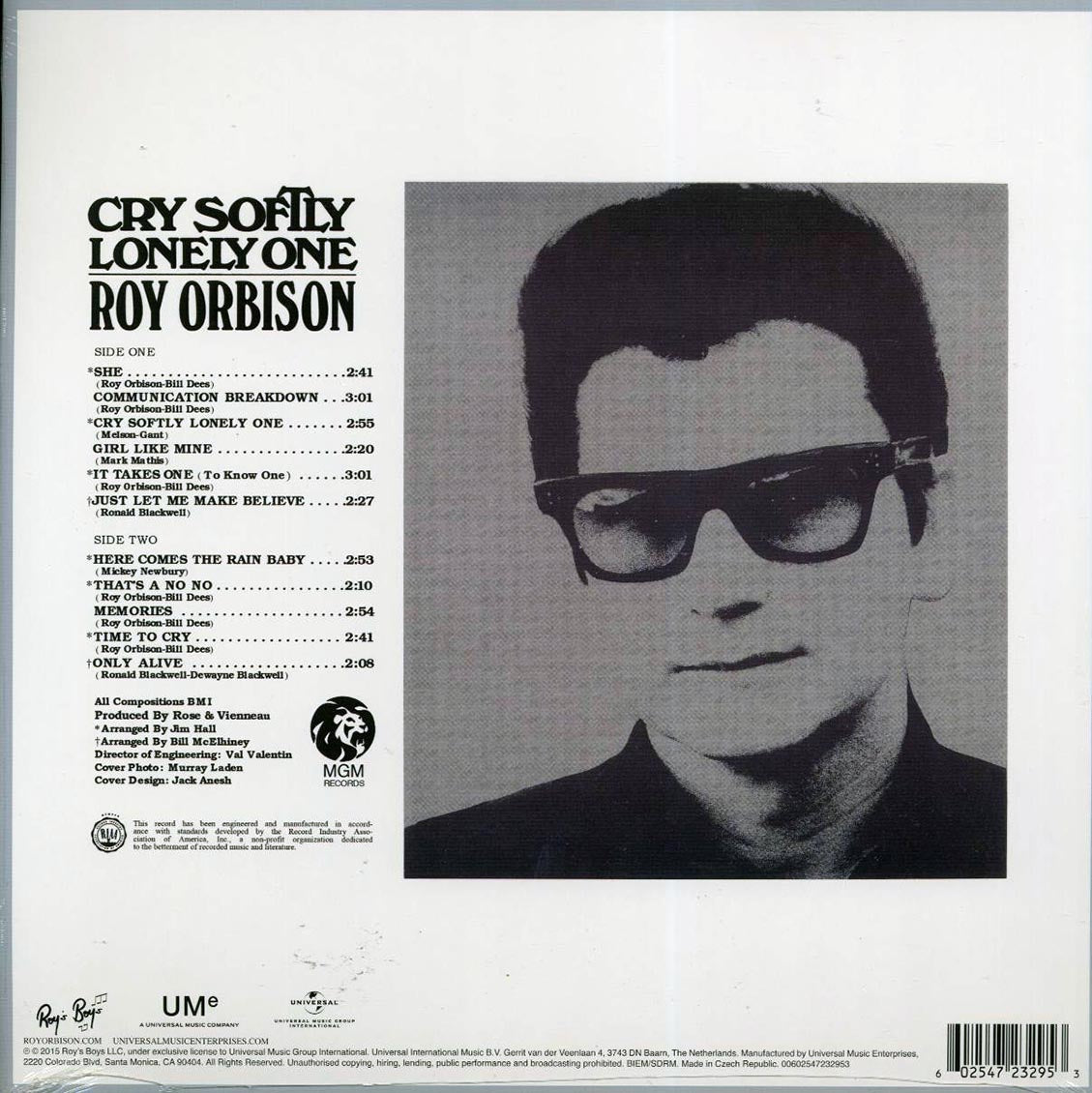 Roy Orbison - Cry Softly Lonely One (180g) - Vinyl LP, LP