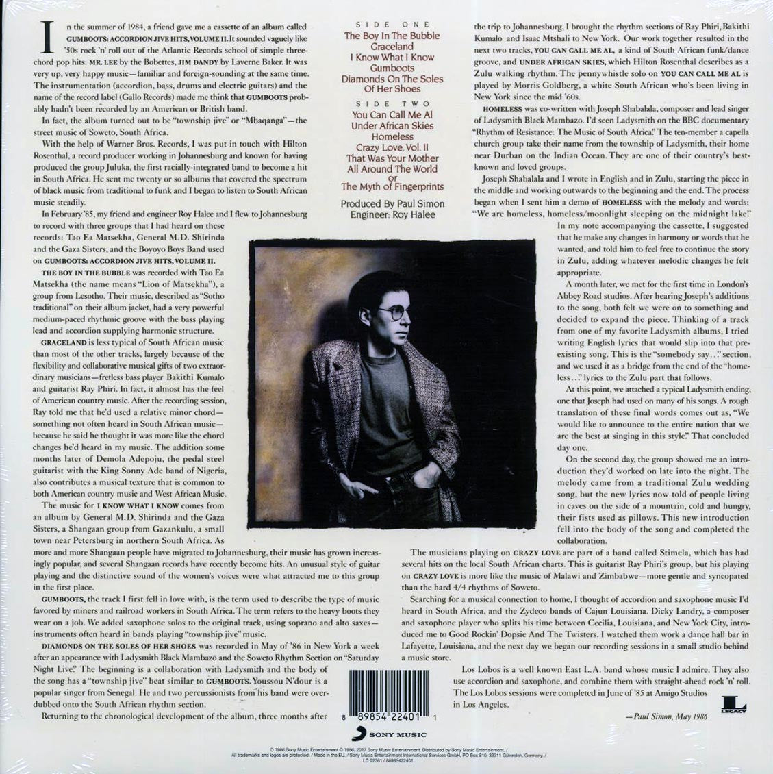 Paul Simon - Graceland (180g) - Vinyl LP, LP