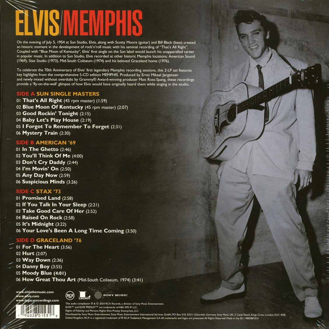 Elvis Presley - Memphis (2xLP) - Vinyl LP, LP