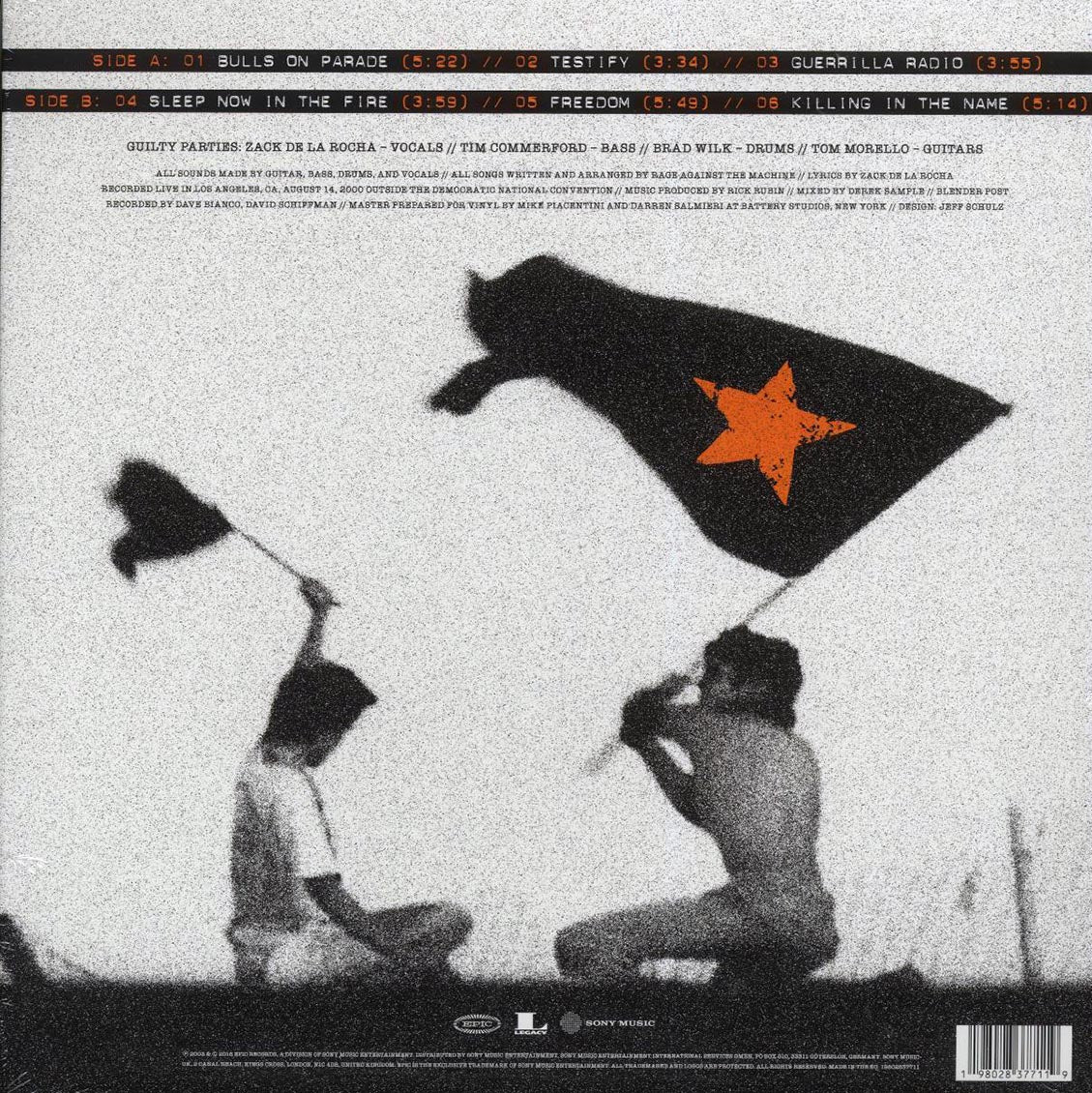 Rage Against The Machine - Democratic National Convention 2000 (RSD 2024) (ltd. ed.) (clear vinyl) - Vinyl LP, LP