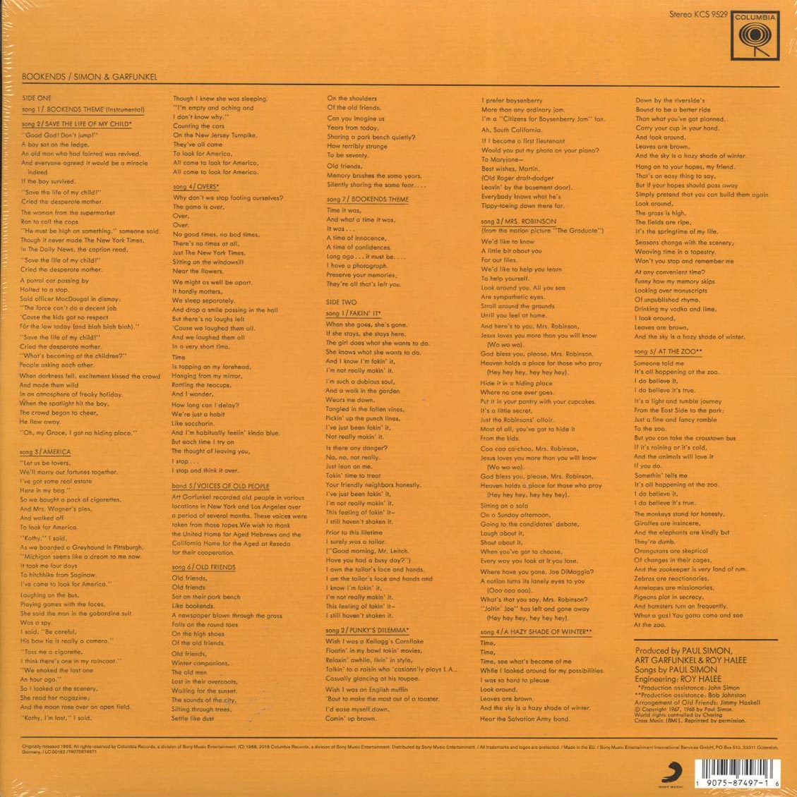 Simon & Garfunkel - Bookends - Vinyl LP, LP