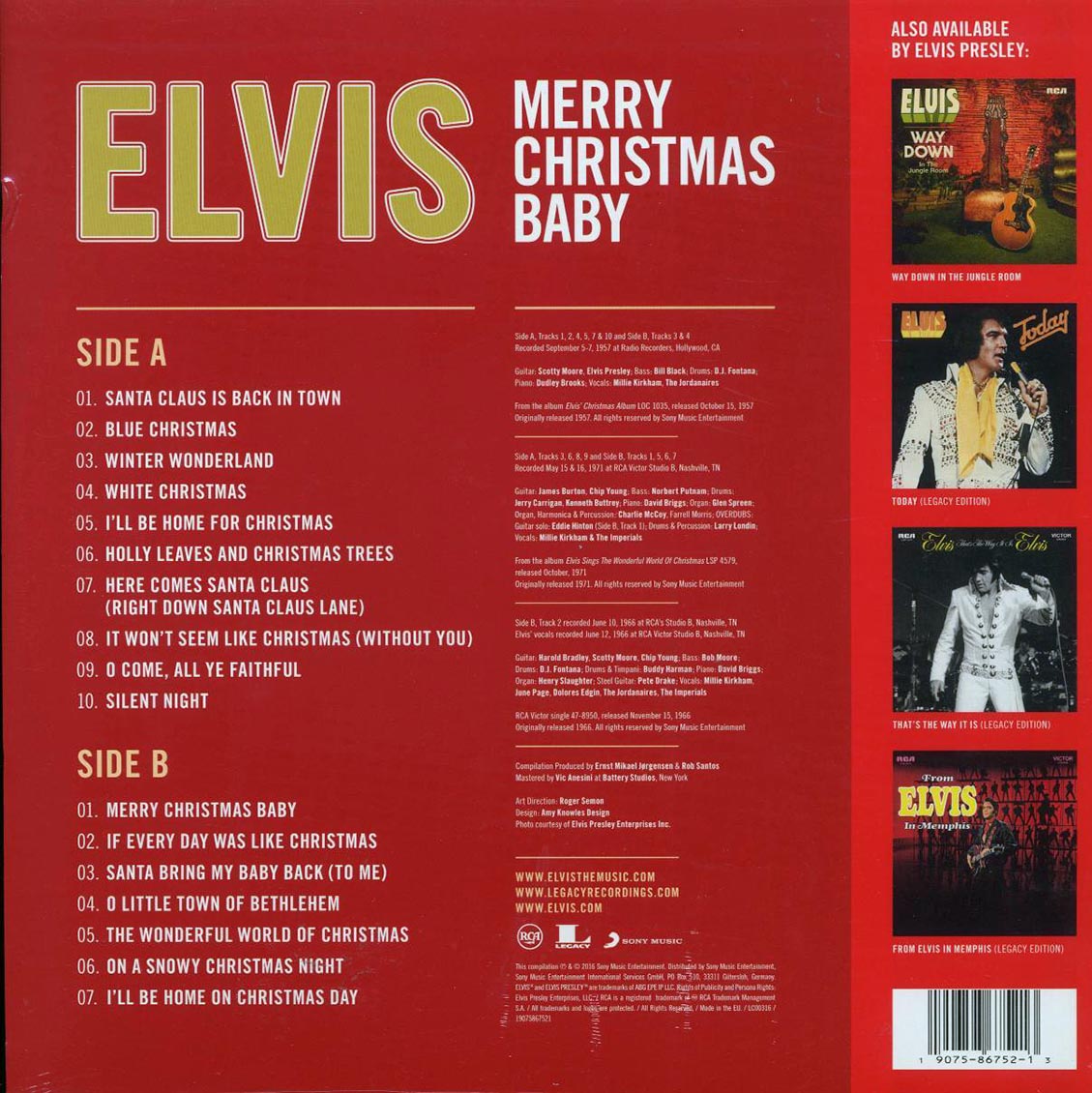 Elvis Presley - Merry Christmas Baby - Vinyl LP, LP