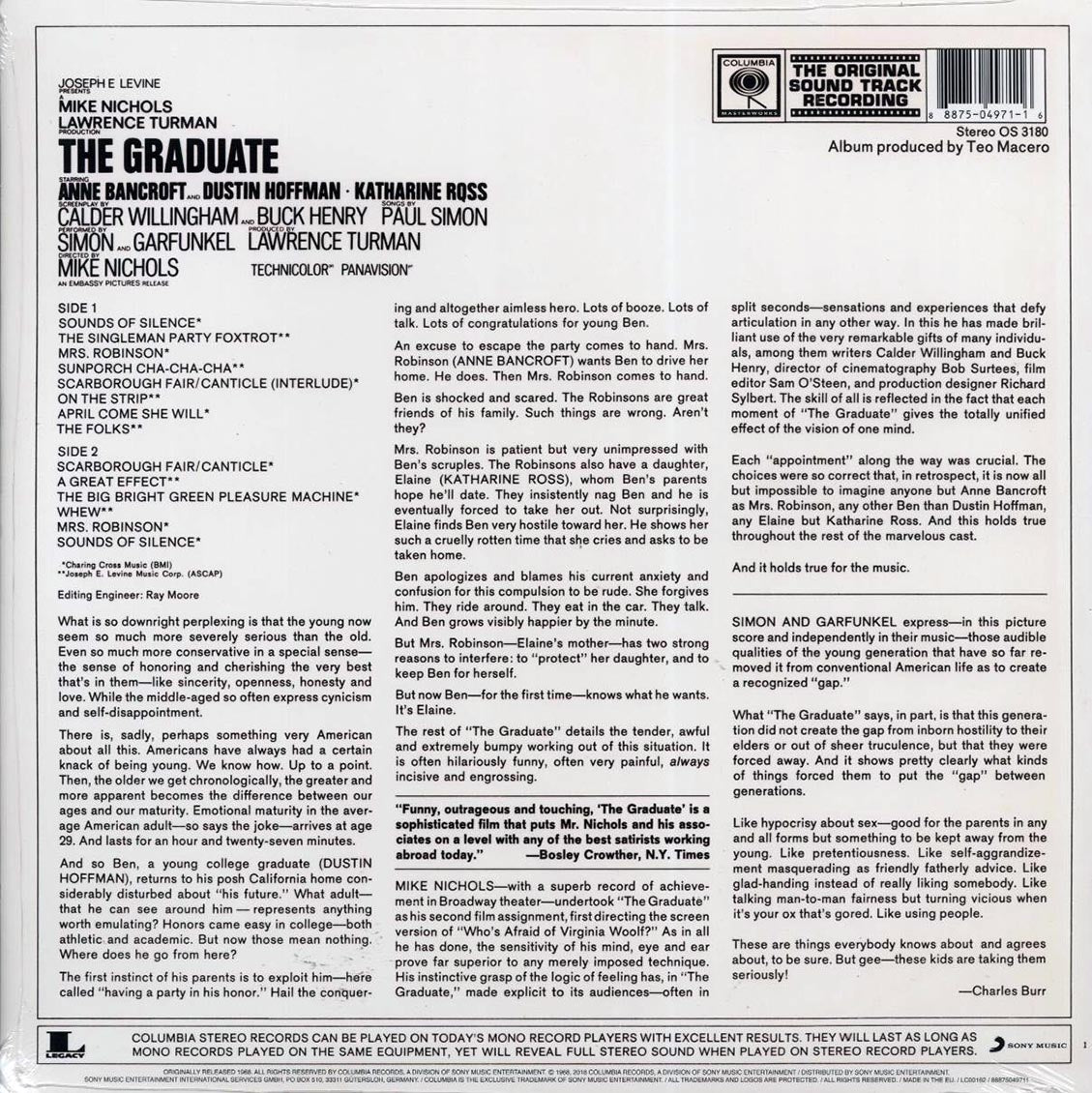 Simon & Garfunkel, Dave Grusin - The Graduate: The Original Sound Track Recording - Vinyl LP, LP