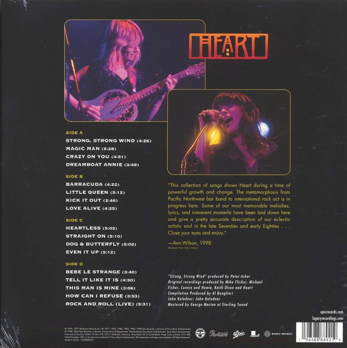 Heart - Greatest Hits (2xLP) - Vinyl LP, LP
