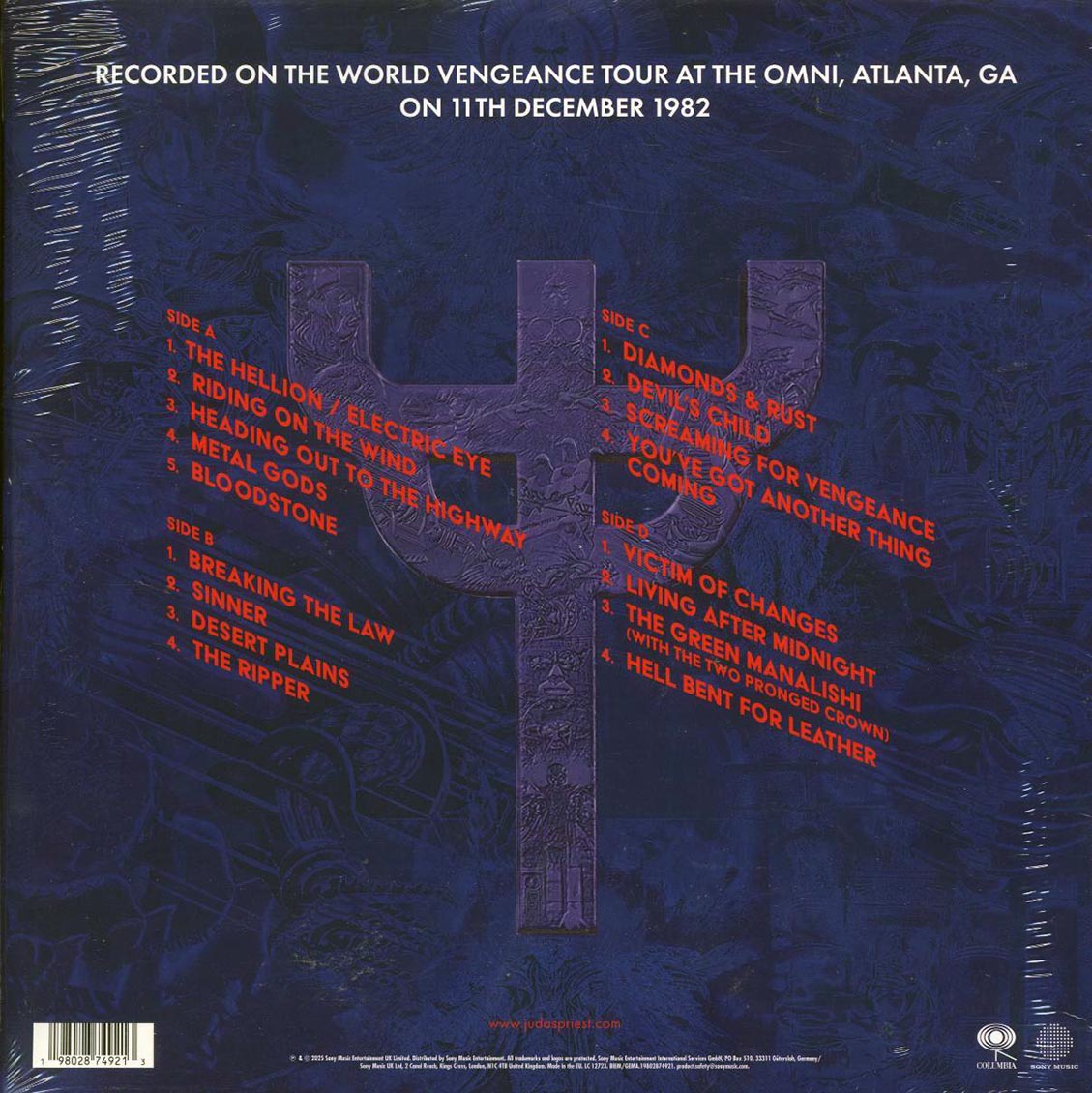 Judas Priest - Live In Atlanta '82 (RSD 2025) (ltd. ed.) (2xLP) (red vinyl) - Vinyl LP, LP