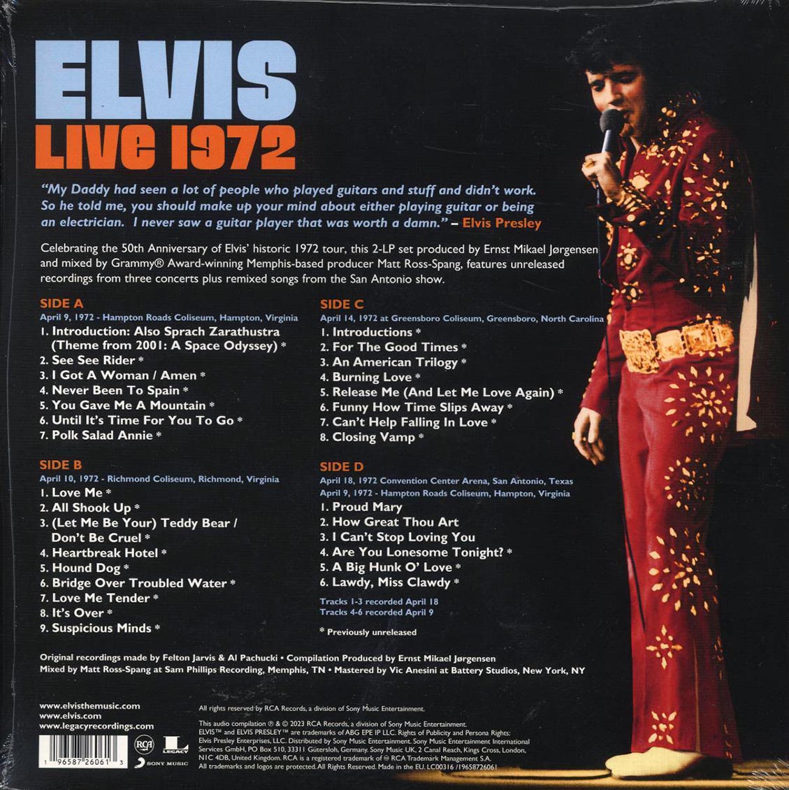 Elvis Presley - Live 1972 (2xLP) - Vinyl LP, LP