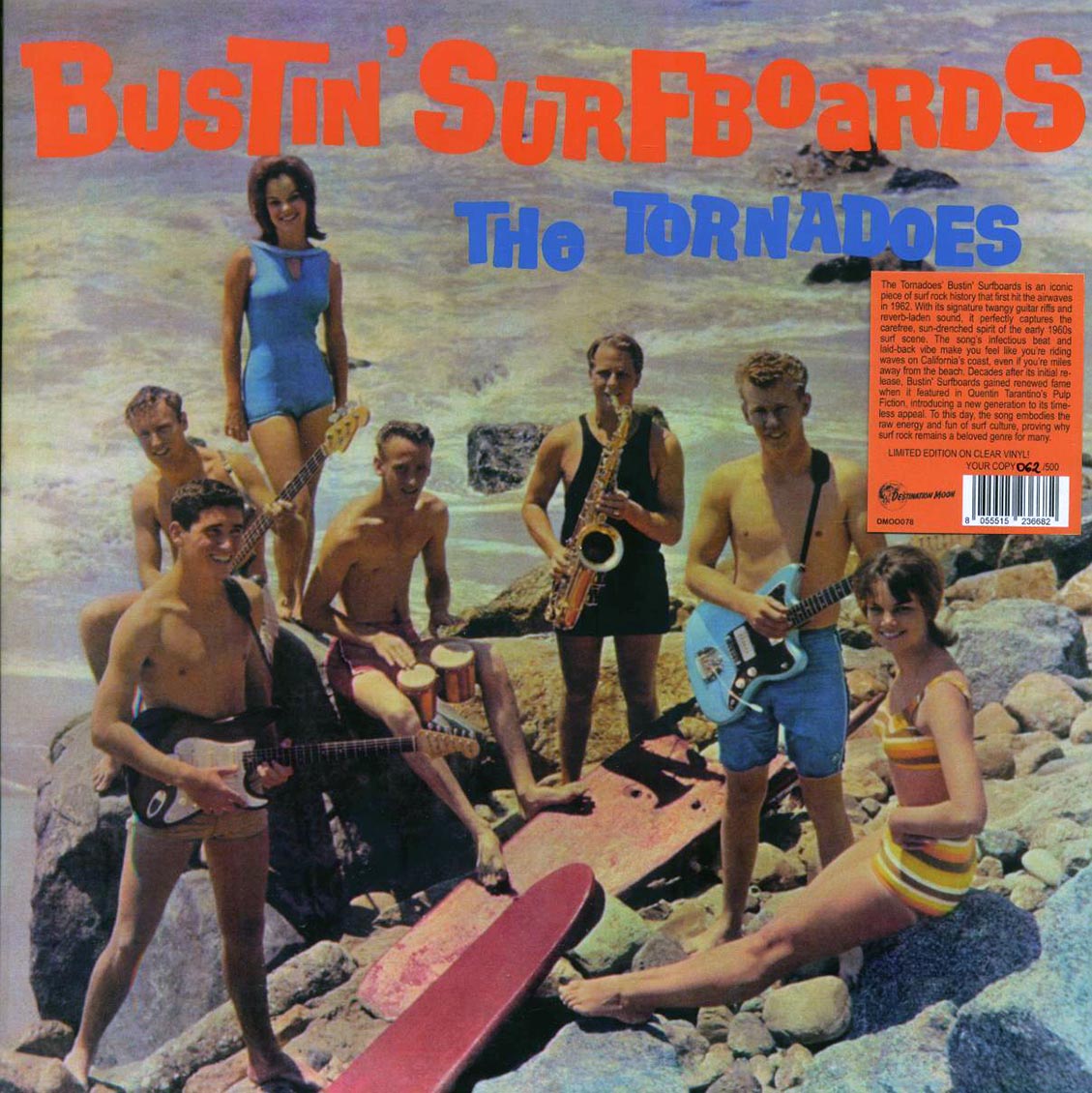 The Tornadoes - Bustin' Surfboards (ltd. 500 copies made) (clear vinyl) - Vinyl LP