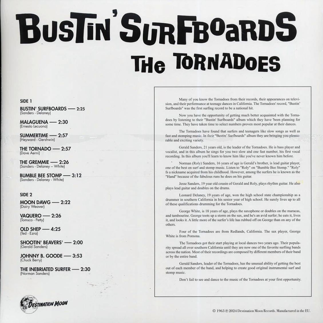 The Tornadoes - Bustin' Surfboards (ltd. 500 copies made) (clear vinyl) - Vinyl LP, LP