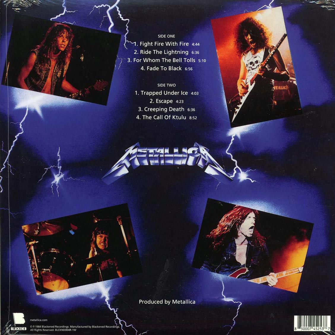 Metallica - Ride The Lightning (ltd. ed.) (180g) (blue vinyl) (remastered) - Vinyl LP, LP