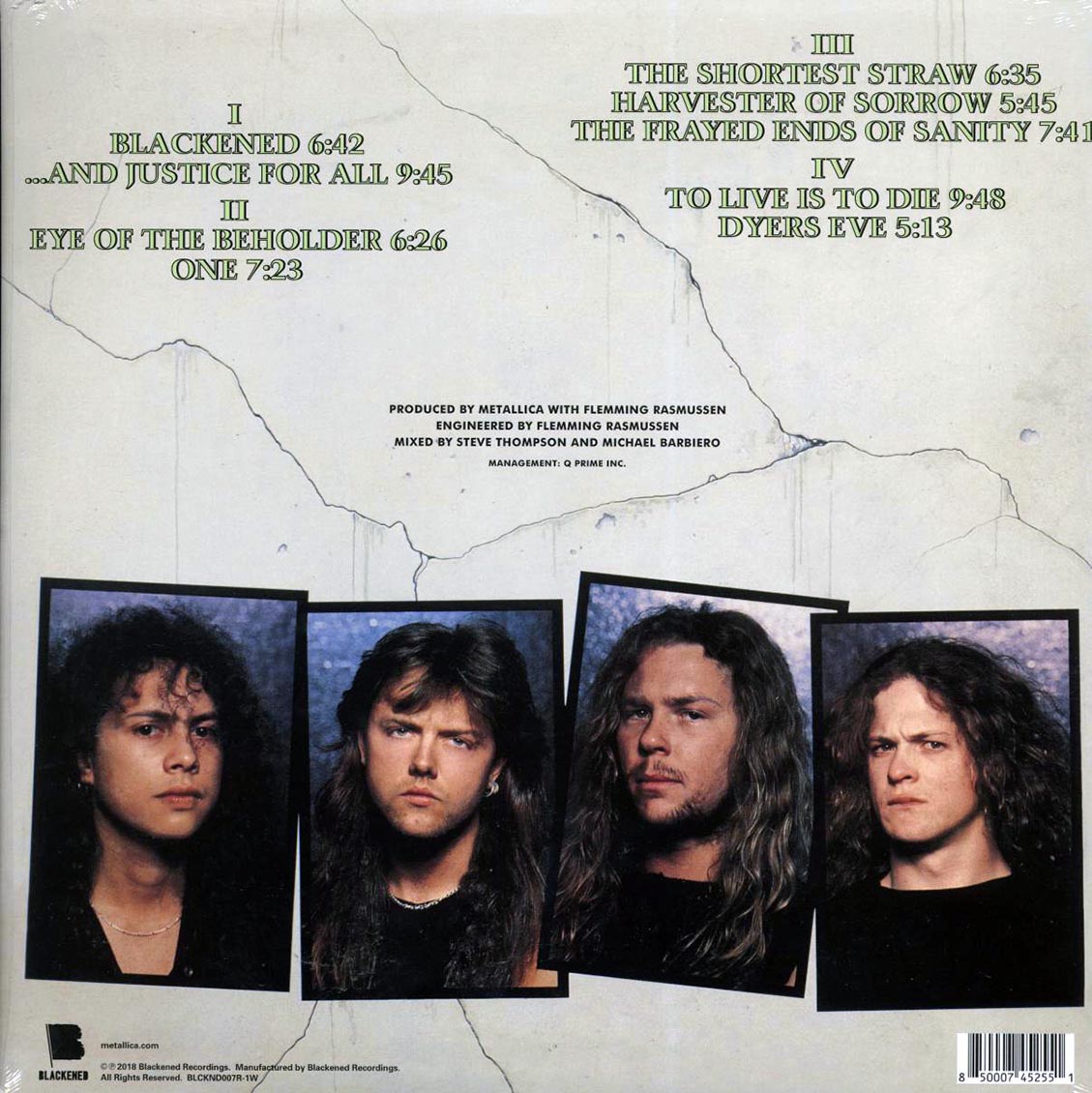 Metallica - And Justice For All (ltd. ed.) (2xLP) (180g) (green vinyl) (remastered) - Vinyl LP, LP