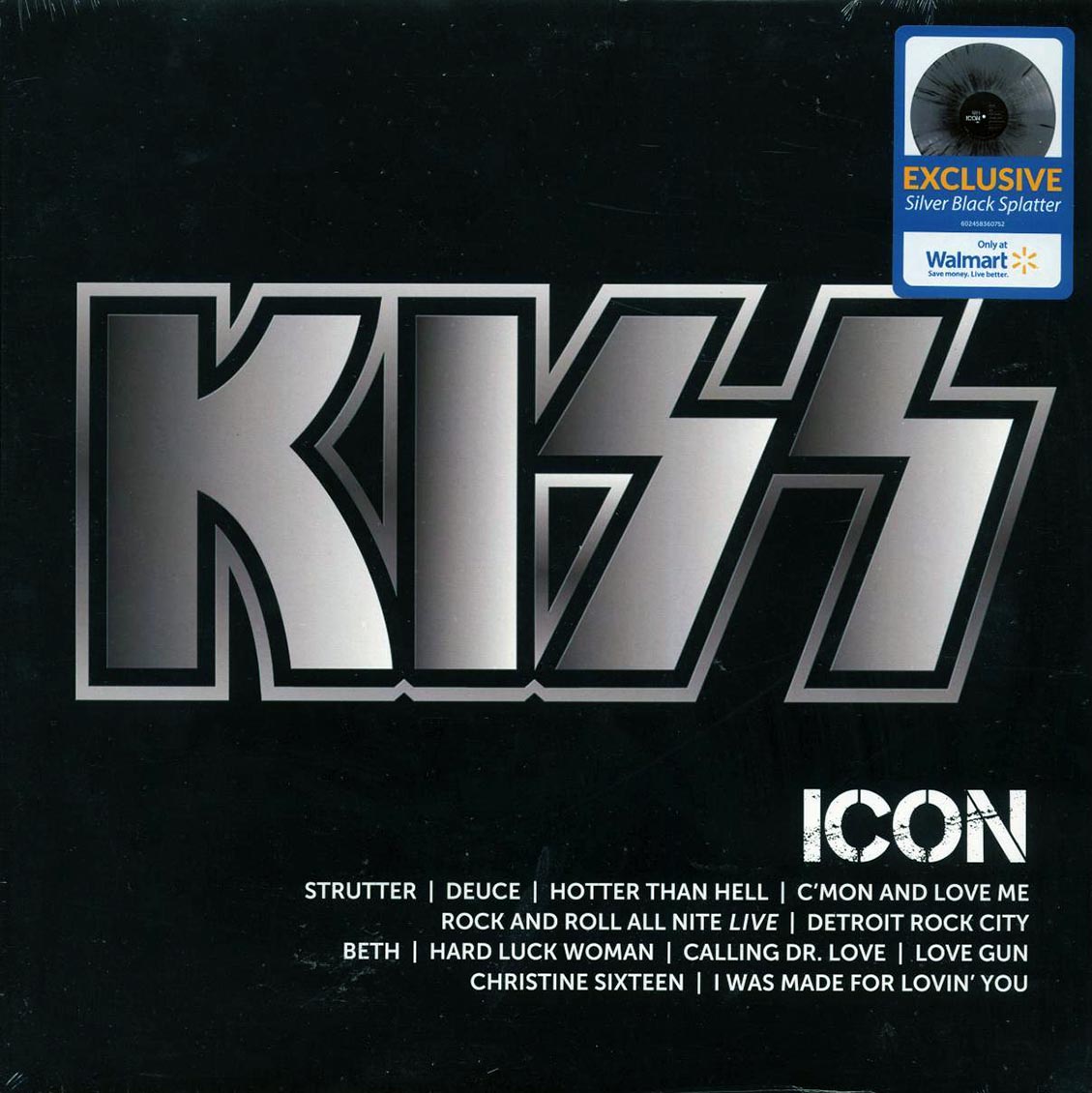 Kiss - Icon (silver/black vinyl) - Vinyl LP