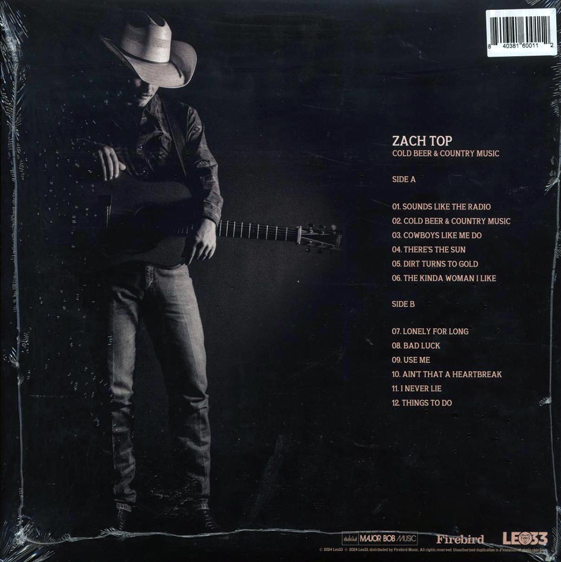 Zach Top - Cold Beer & Country Music (ltd. ed.) (gold vinyl) - Vinyl LP, LP