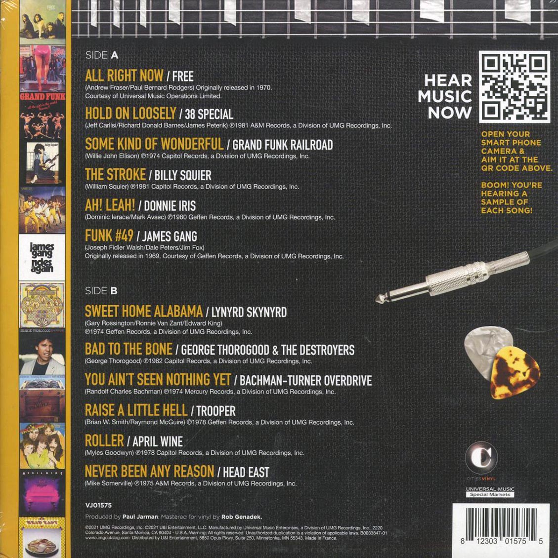Lynyrd Skynyrd, George Thorogood, James Gang, Etc. - Voices Of Classic Rock (smoke marble vinyl) (remastered) - Vinyl LP, LP