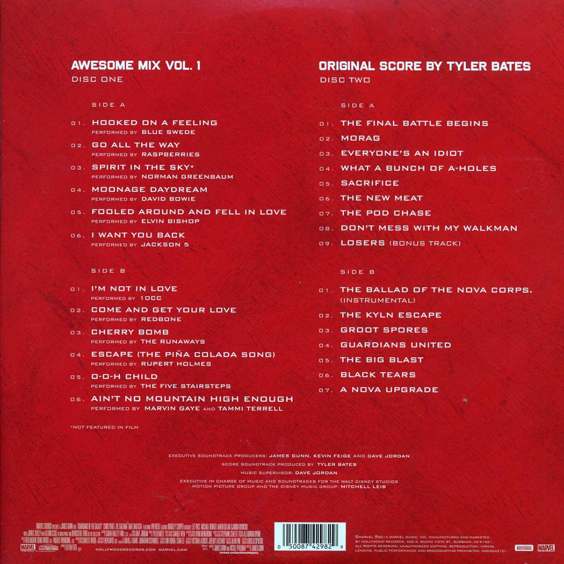 Raspberries, David Bowie, The Runaways, Blue Swede, Tyler Bates, etc. - Guardians Of The Galaxy: Deluxe Edition (ltd. ed.) (2xLP) (red/yellow vinyl) - Vinyl LP, LP