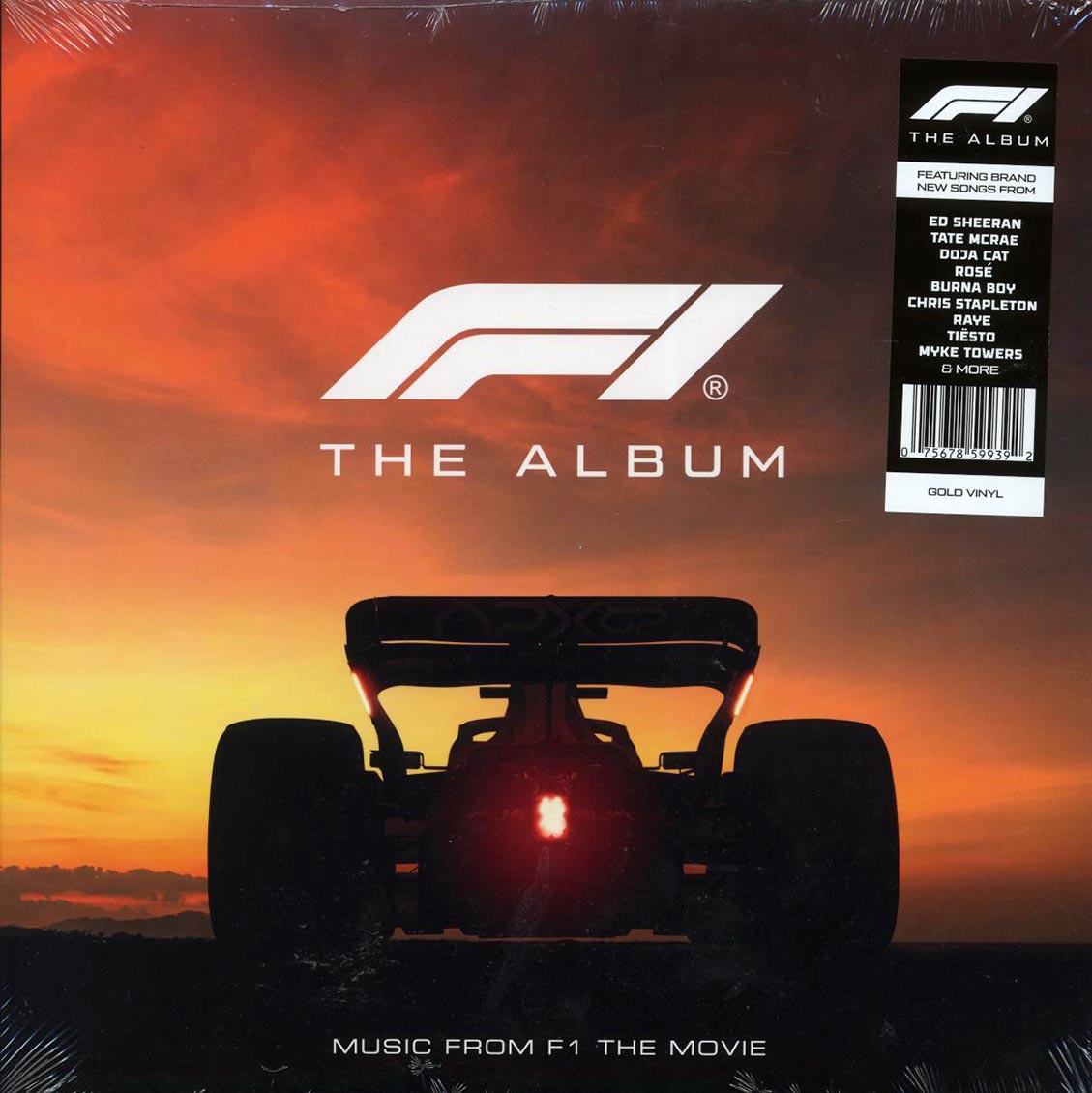 Ed Sheeran, Chris Stapleton, Burna Boy, Etc. - F1 The Album: Music Form The F1 Movie (gold vinyl) - Vinyl LP
