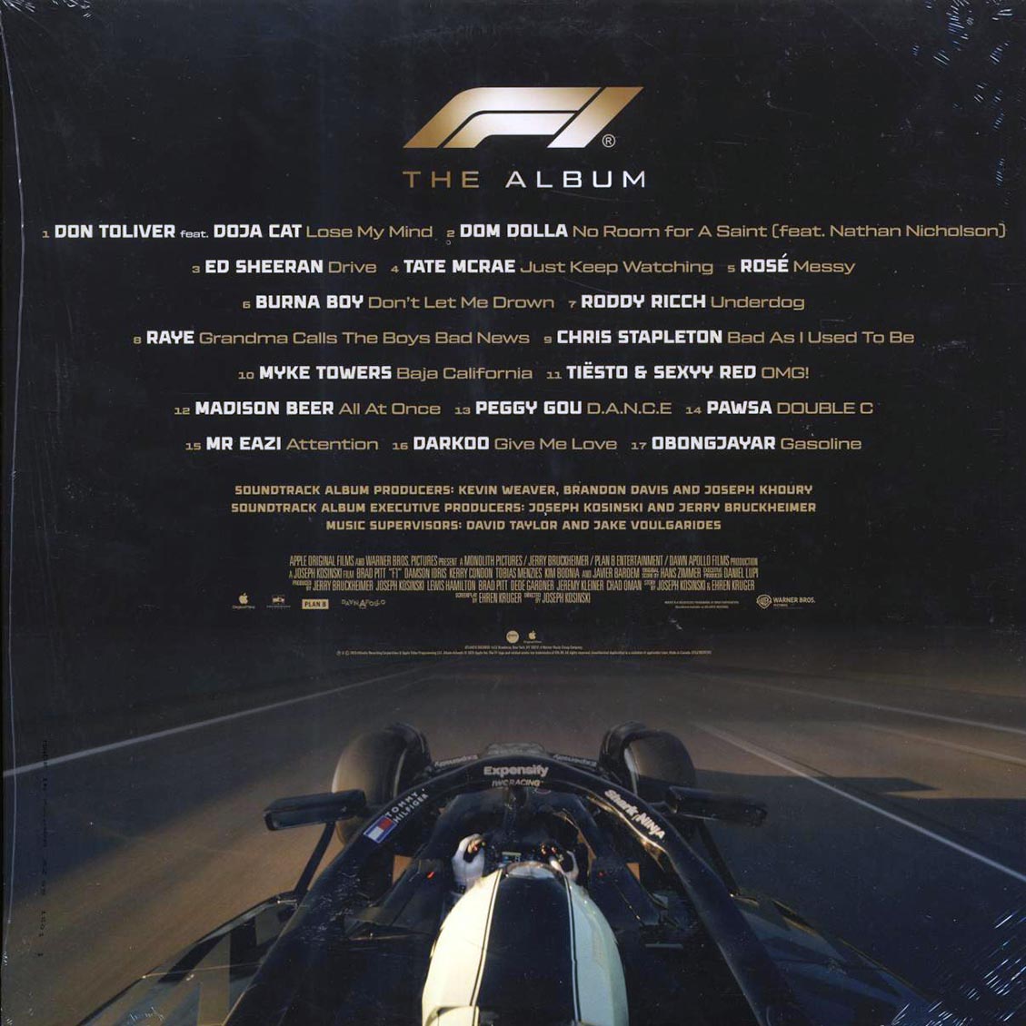 Ed Sheeran, Chris Stapleton, Burna Boy, Etc. - F1 The Album: Music Form The F1 Movie (gold vinyl) - Vinyl LP, LP