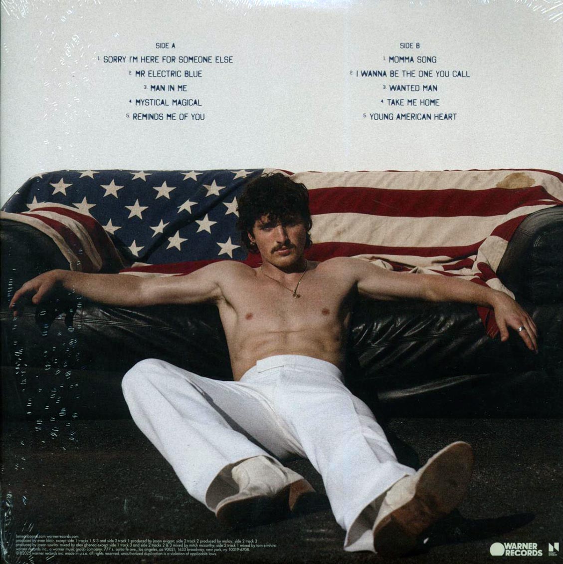Benson Boone - American Heart (red/white/blue splatter vinyl) - Vinyl LP, LP