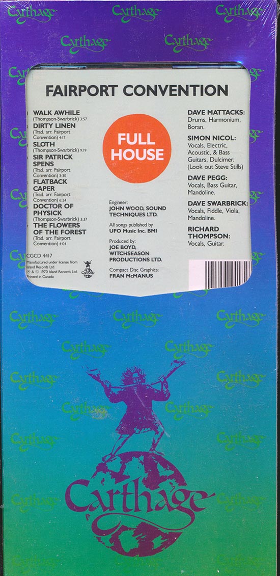 Fairport Convention - Full House (orig. longbox packaging) - CD, CD