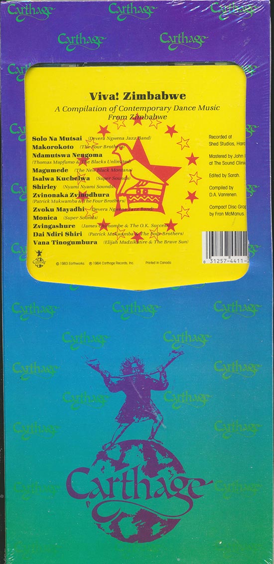Devera Ngwea Jazz Band, Thomas Mapfumo, Super Sounds, Etc. - Viva! Zimbabwe: Dance Music From Zimbabwe (orig. longbox packaging) - CD, CD