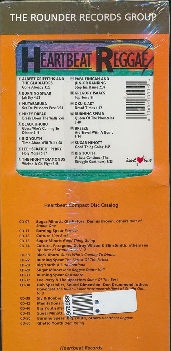 Mikey Dread, Lee Perry, Sugar Minott, Black Uhuru, Etc. - Heartbeat Reggae (orig. longbox packaging) - CD, CD