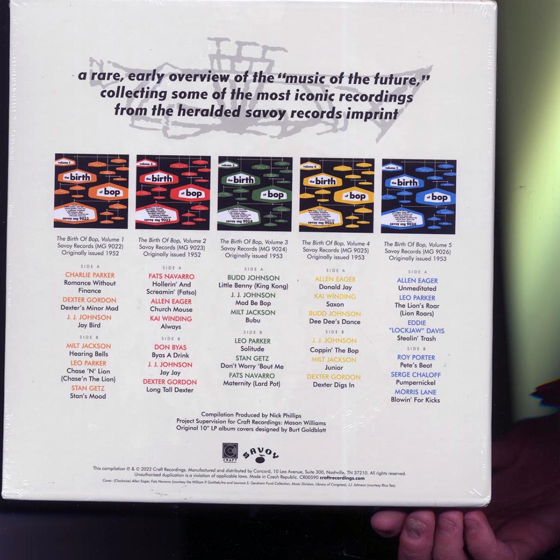 Charlie Parker, Dexter Gordon, Stan Getz, Kai Winding, JJ Johnson, Etc. - The Birth Of Bop (slipcase box set) (ltd. ed.) (5x10") (remastered) - Vinyl LP, LP